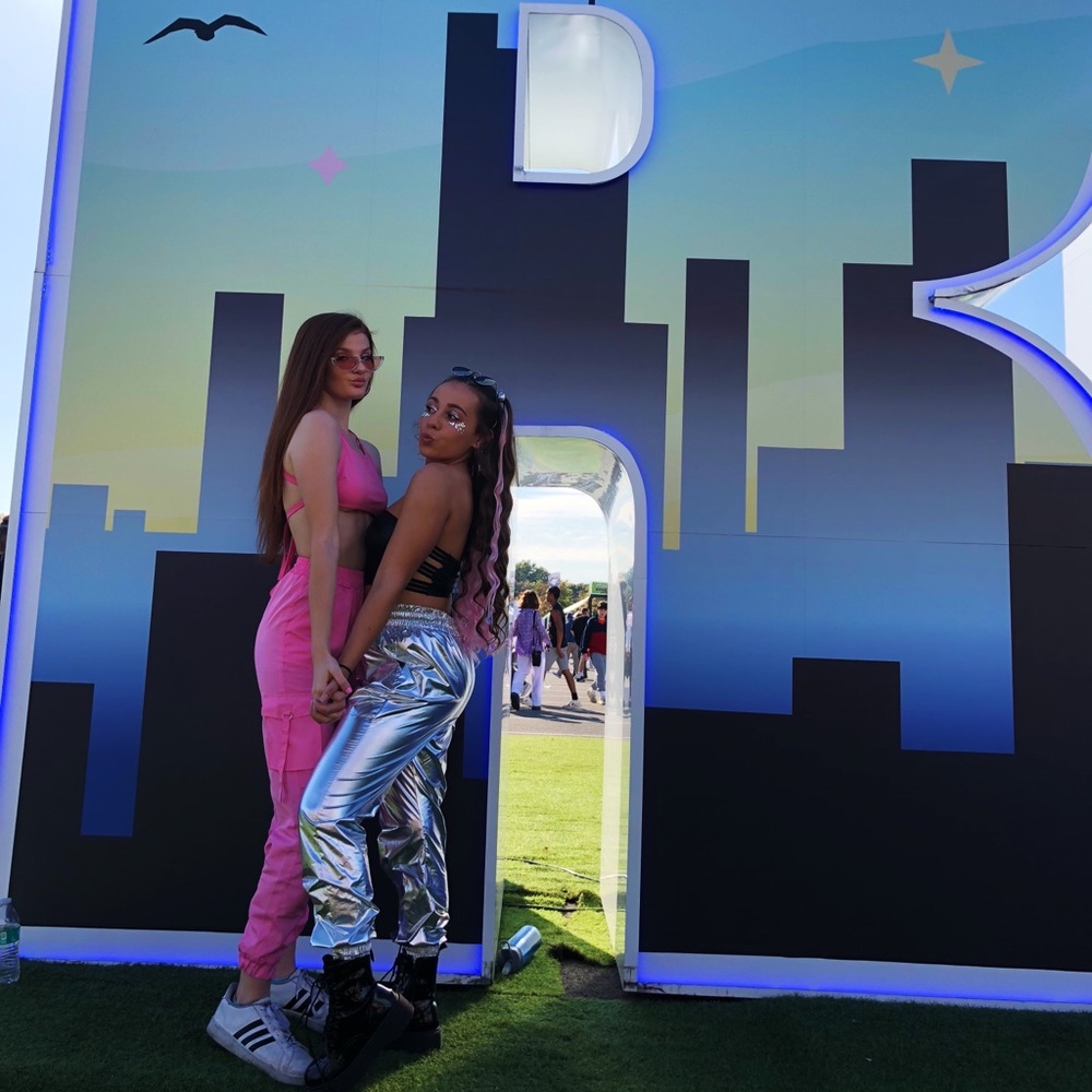 Love Tree Silver Rave/Festival Pants